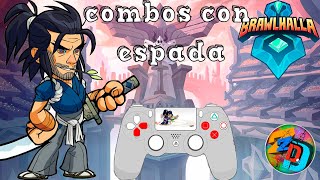 Combos Brawlhalla Ps4 Combos Basicos Espada Nueva leyenda con espada Aprovechen pa practicar [upl. by Hourihan]