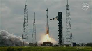 WATCH Moment SpaceX launches capsule to rescue Starliner astronauts [upl. by Annahsed468]