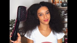 ISSA NO PADDLE BRUSH BLOW DRYER HONEST REVIEW  Natural Hair  AbbieCurls [upl. by Bear]