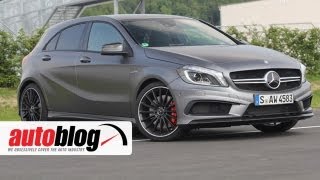 2013 MercedesBenz A45 AMG 4Matic  Short Cuts  Autoblog [upl. by Gerstein]