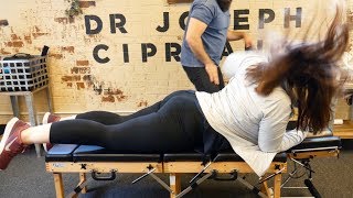 INCREDIBLE Back Cracking Chiropractic Adjustment [upl. by Dunc839]