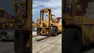 Mitsubishi 20 ton Forklift FD200 for container handling  FUchiyama amp CoLtd [upl. by Lachish503]