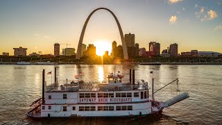 Gateway Arch Riverboats Cruise Trip [upl. by Rawley]