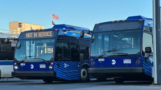 MTA Bus 2023 60fps Exclusive Brand New 202223 NovaBUS LFS 8964 amp 9000 at the Baisley Park Depot [upl. by Barta]