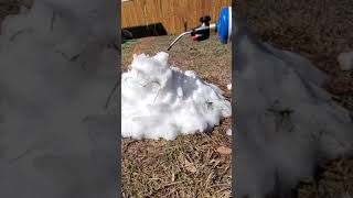 Snow catching on fire after Texas Blizzard [upl. by Emmuela]