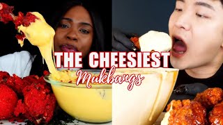 The CHEESIEST Mukbangs Compilation 🧀 [upl. by Kaete]