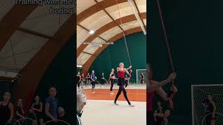 Here we are again 🥲😅😁 rec italy rg rhythmicgymnastics asyakulik [upl. by Feucht]