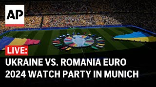 Ukraine vs Romania LIVE Euro 2024 watch party in Munich [upl. by Eggleston]