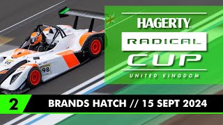 Hagerty Radical Cup UK 2024 Round 6  Brands Hatch  SR1 RACE 2 [upl. by Calhoun]