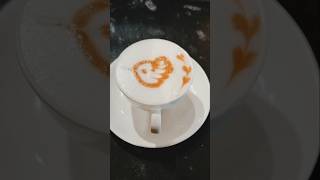 latte coffee art amazing coffee art barista coffee 🐤🐤 [upl. by Akym460]