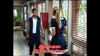 Rebelde 2 PeLice Brigam e Se Beijam [upl. by Ahtael]