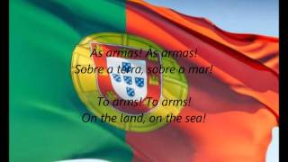 Portuguese National Anthem  quotA Portuguesaquot PTEN [upl. by Yetta]