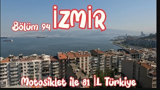 izmir MerkezKonakTarihi AsansörSaat KulesiUrla üzeriKaraburunMotosiklet ile Türkiye gezisi [upl. by Nilyram]