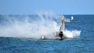 Terracina fighter plane crashes at sea during air show in Italy [upl. by Moses]