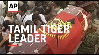 Hundreds grieve for slain Tamil Tiger leader [upl. by Vite]