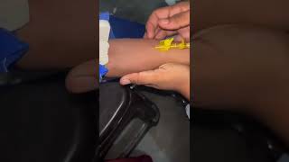 IV Cannula Insertion how To Insert IV Cannula doctor mbbs youtubeshorts ytshorts neet viral [upl. by Lairbag]