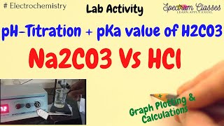 Na2CO3 vs HCl pH metric titration pKa1 and pKa2 of H2CO3 pH meter [upl. by Karola730]