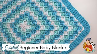 Crochet Easy Bavarian Baby Blanket  Beginner Friendly Tutorial [upl. by Treat]