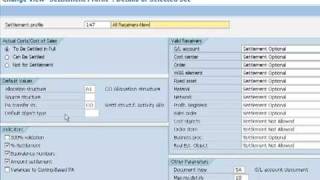 Maintain Settlement profile [upl. by Idnib739]