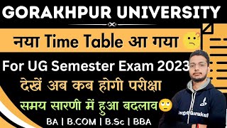 DDU Semester Exam 2023 New Time Table जारी  1st 3rd amp 5th Semester  How To Download Admit card [upl. by Ycnay131]