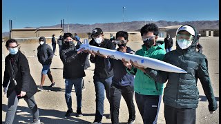 Sierra Vista Middle School NASA SLI Feb 20 2021 rocket launch at FAR [upl. by Nelleeus]