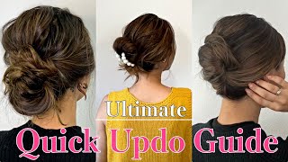 Ultimate Quick Updo Guide  Loose updo French Twist Updo with Claw Clip [upl. by Fox606]