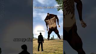 Snoop Dogg vs Beast Titan attackontitan snoopdogg aot beasttitan vrchat cwalk [upl. by Aicinoid851]