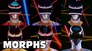 In Space  All Ranger Morphs  Power Rangers Official [upl. by East]