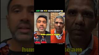 Ashwin Talking About RCB Management😱ashwin shorts viratkohli iplauction ipl [upl. by Ynnod]