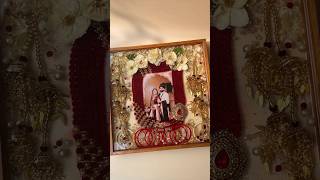 Wedding Ornaments Frame wedding frame resinart processvideo gifts bride groom couple [upl. by Elacim337]