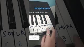 faccetta nera easy faccettanera piano [upl. by Rodgers646]