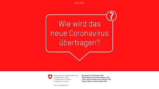 Wie wird das neue Coronavirus übertragen [upl. by Krahling]