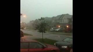 Thunderstorm in Oakville Ontario  August 20 2009 [upl. by Yggep774]