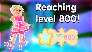 Reaching Level 800 In Royale High  Roblox [upl. by Krock663]