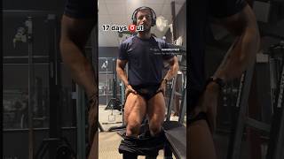 17 days 🅾️ut legs check prepmode naturalbodybuilding aesthetic motivation contestprep [upl. by Esmaria]