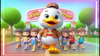 quotWaddles Ducks Waddle Parade A Lively March of Fun Song for Kids with Lyrics [upl. by Wolford]