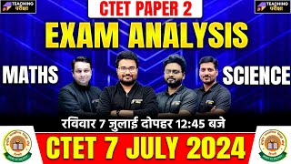 CTET Maths amp Science Paper Exam Analysis  CTET 2024 Paper Analysis Today  CTET Paper 2 Answer Key [upl. by Asirem449]