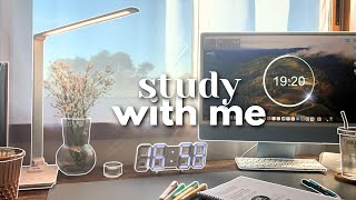 25 HOUR STUDY WITH ME 📚 Calm Piano ● Pomodoro 255 ● Countdown  Alarm 🌅 [upl. by Byran]