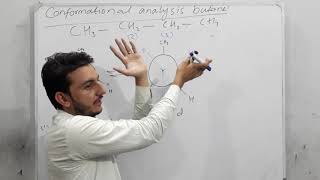 Conformational analysis of ButaneEclipsed and Staggered conformer  stability  in UrduHindi [upl. by Calen]