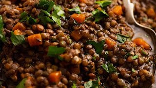 French Lentil Ragout Puy lentil side dish [upl. by Hameerak660]