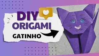 DIY Origami de gato [upl. by Nevad]