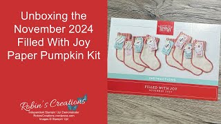 November Filled With Joy Paper Pumpkin Kit Unboxing [upl. by Xena]