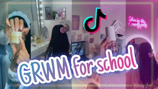 GRWM for school 🎀 20 minutes ULTIMATE TikTok compilation 💅grwmforhighschool tiktoktrend grwm [upl. by Werdnaed]