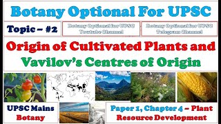 Origin of Cultivated Plants Vavilovs centers of origin Domestication of Plants Crop Plant Origin [upl. by Shyamal]