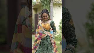 Green Multi Lehenga Choli Set For Upcoming Wedding Season [upl. by Naffets866]