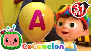 ABC Song With Balloons V1  CoComelon  Kids Song  Trick or Treat [upl. by Aihsyla]