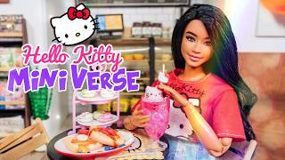 Mini Verse Make It Mini Food  Hello Kitty  Plus DIY Waffles [upl. by Ennasirk]