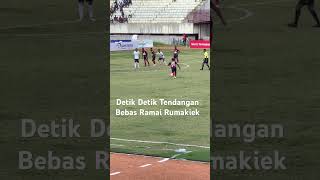 Detik Detik Tendangan Bebas Ramai Rumakiek persipurajayapura sepakbolaindonesia Liga 2 [upl. by Rodablas]