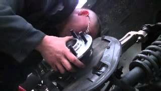 Wheel bearinghub assembly amp caliper replacement 2004 Ford Explorer 40L and brake bleed [upl. by Ellebana706]