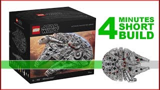 LEGO Millennium Falcon 75192 SHORT BUILD Star Wars  4 Minutes Fast Build  Exclusive For Collectors [upl. by Jansen]